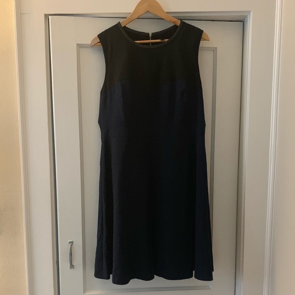 J crew suiting dress in black and navy